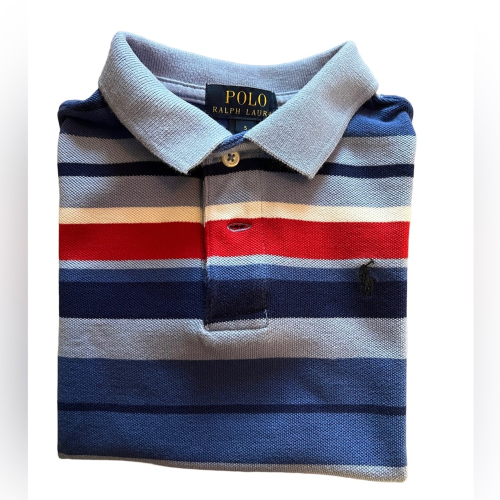 Ralph Lauren | Navy Multi Short Sleeve Polo
